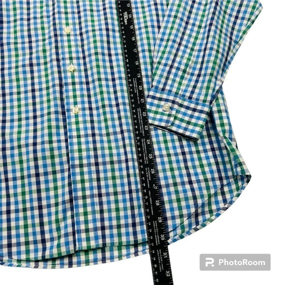 Vineyard Vines Blue Plaid Slim Fit Whale Shirt Button Down Shirt Size Medium - Picture 4 of 8